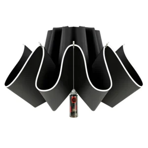 Fully Automatic Reverse Folding Oxford Umbrella with UV Protection, Reflective Strip, and Anti-Rebound Design