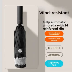 Fully Automatic Reverse Folding Sunshade Umbrella with UV Protection and Custom Logo