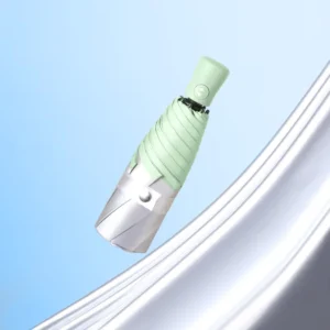 Fully-Automatic Titanium Silver Rubber Folding Umbrella Women’s Dual-Purpose Sunscreen Rainshade Fresh Small Pocket Umbrella