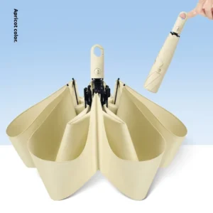 Fully-Automatic UV Sunscreen Lightweight Folding Umbrella with Sun Rain Protection for Gift Advertising