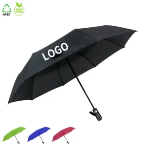 Fully Automatic Windproof 3-Fold Golf Travel Umbrella