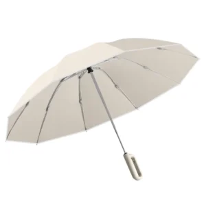 Fully Automatic Windproof Rainproof Business Umbrella Three-Fold Hook Loop Buckle for Business Gifts Factory Rain