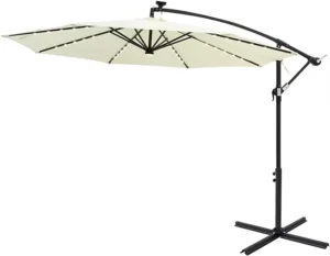 Garden Banana Umbrella Outdoor LED Lighting Patio Umbrella