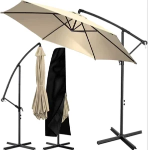 Garden Banana Umbrella Outdoor Nylon Fabric Umbrella for Rain and Sun Garden Parasol Patio Umbrellas