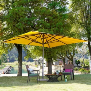Garden Restaurant Outdoor Sun Umbrella Patio Parasol Hotel Poolside Scalloped Umbrella