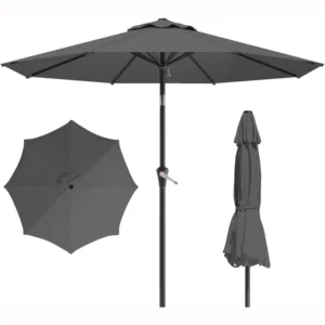 Garden Umbrella Factory 3m Diameter Adjustable-Angle Waterproof 250g Polyester Central Pole Umbrella