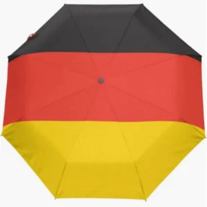 Germany Flag Pattern Smooth Retracting Fully Automatic Folding Umbrella