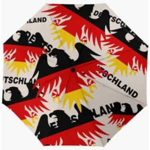 Germany Printed Country-Themed Flag Pattern Fully Automatic Folding Umbrella