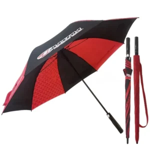 Giant Automatic Windproof Branded Business Straight Pongee Golf Umbrella with Shoulder Carry Bag