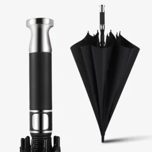 Golf Umbrella 30 Inch 8 Ribs Big Luxury Golden Silver Handle Custom Umbrella with logo Promotional