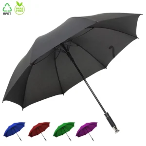 Golf Umbrella 30 Inch 8 Ribs Golden Silver Handle Custom Logo