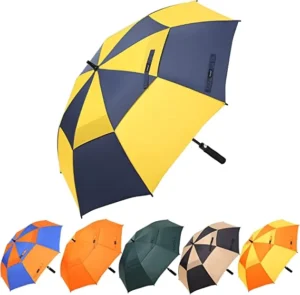 Golf Umbrella 54/68 Inch Automatic Large Windproof Oversized Stick Rain Umbrella for Golfers