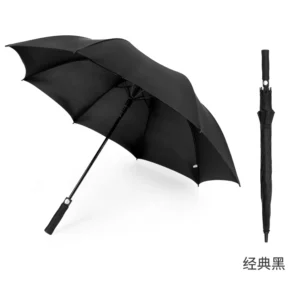 Golf Umbrella Business Men’s Strong Wind-Resistant Straight Rain Umbrella