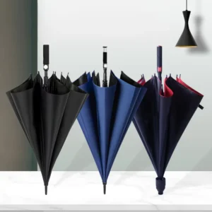 Golf Umbrella Custom Logo Double Canopy Windproof Automatic Large Rain Sun Outdoor Manufacturer