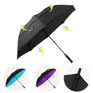 Golf Umbrella Custom Logo Double Canopy Windproof Straight Large Rain Sun Business Manufacturer