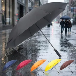 Golf Umbrella Custom Logo Windproof Straight Large Rain Sun Outdoor Supplier
