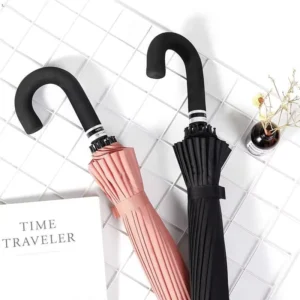 Golf Umbrella Custom Logo Windproof Straight Semi Automatic Rain Outdoor Business Promotional Gift Export Manufacturer