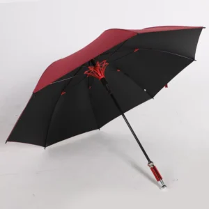 Golf Umbrella, Semi-Automatic Open, Straight Windproof Stick Umbrella for Adults, Straight Handle