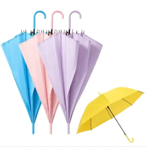 Golf Umbrella Semi-Automatic Straight Umbrella for Students