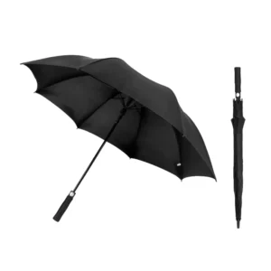 Good Quality Large Oversize Strong Sturdy Fiberglass Shaft with EVA Handle Auto Open Double Layer Windproof Golf Umbrella