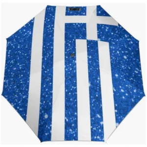 Greece Flag Fully Automatic Folding Umbrella