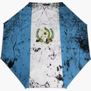 Guatemala National Flag Pattern Print Rainproof Sun-proof Fully Automatic Umbrella