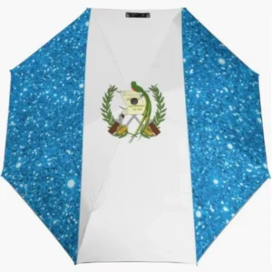 Guatemala National Flag Pattern Print Rainproof Sun-proof Fully Automatic Umbrella