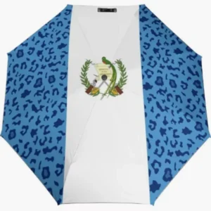 Guatemala National Flag Pattern Print Rainproof Sun-proof Fully Automatic Umbrella