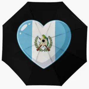 Guatemala National Flag Pattern Print Rainproof Sun-proof Fully Automatic Umbrella