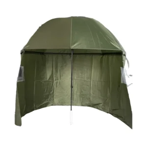 Half Canopy Fishing Umbrella with Sun Protection, Ground Insertion, and Outdoor Folding Design
