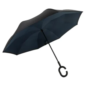 Hands-Free C-Shape Handle Travel Reverse Umbrella