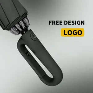 Hands-Free Folding Umbrella with Ring Buckle Windproof UV Protection Custom Logo
