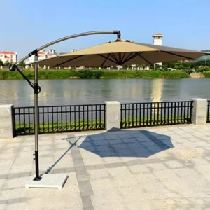 Hanging Banana Waterproof Cantilever Garden Beach Patio Sun Canvas Parasol Iron Outdoor Restaurant Umbrella