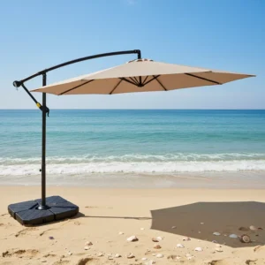 Hanging Cantilever Umbrella with Crank Handle Garden Outdoor Patio Sun Shade 3M Banana Parasol