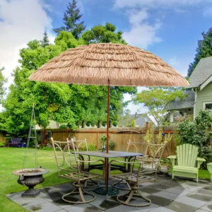 Hawaii Straw Raffia Beach Umbrella Parasol