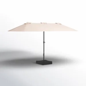 Heavy Duty 12 Ribs Foldable Patio Umbrella Waterproof Sun Proof Outdoor Parasol for Garden Furniture
