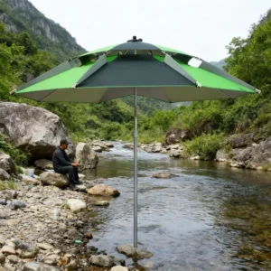 Heavy Duty Adjustable Hexagon Fishing Umbrella Sun and Wind Protection
