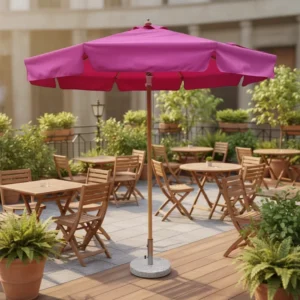 Heavy-Duty Commercial Outdoor Umbrella for Cafe, Hotel, Courtyard, and Park