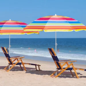 Heavy Duty Portable UV Aluminum Pole Beach Umbrella