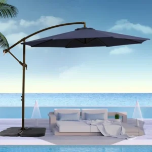 Heavy Duty Waterproof UV Protection Patio Umbrella Aluminum Frame for Garden Beach Poolside Outdoor
