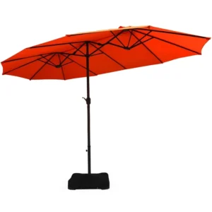Heavy Duty Waterproof UV Protection Patio Umbrella Aluminum Frame for Garden Beach Poolside Outdoor