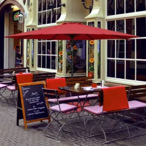 Heavy Duty Waterproof UV Protection Patio Umbrella Aluminum Frame for Garden Beach Poolside Outdoor