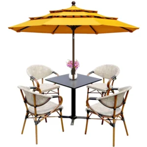 Heavy Duty Waterproof UV Protection Patio Umbrella Aluminum Frame for Garden Beach Poolside Outdoor