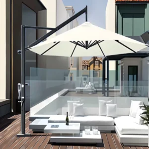 Heavy Duty Windproof 3.5m Round Cantilever Aluminum Outdoor Patio Umbrella Supplier