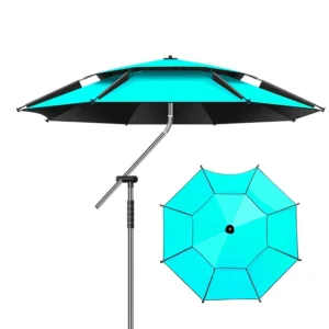 Heavy Duty Windproof Fishing Umbrella with UV Protection