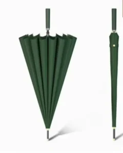 High-Density Waterproof 190T Pongee 24-Rib Fiberglass Straight Umbrella, Quick-Dry