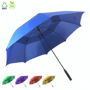 High Quality 190T Double-Layer Large-Size Windproof Golf Umbrella, Custom Logo Printing, Promotional Branding