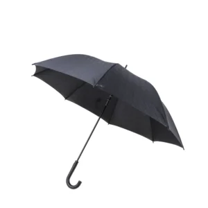 High Quality 23inch*8k Black Straight Umbrella Men 190T Pongee Fabric Polyester Rubber Coated J Handle Graduation Bohemian