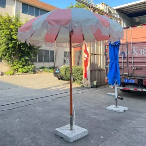 High Quality 8 Ribs Aluminum Center Pole Umbrella Parasol Garden Market Beer Beach Sun Umbrella