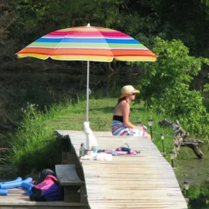 High Quality Beach UV Outdoor Garden Aluminum Umbrella Parasol de Plage for Courtyard and Villa